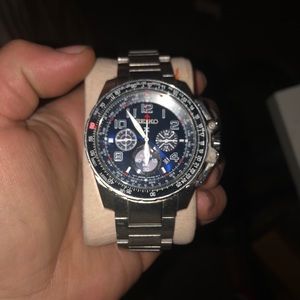 Seiko X solar chronograph
